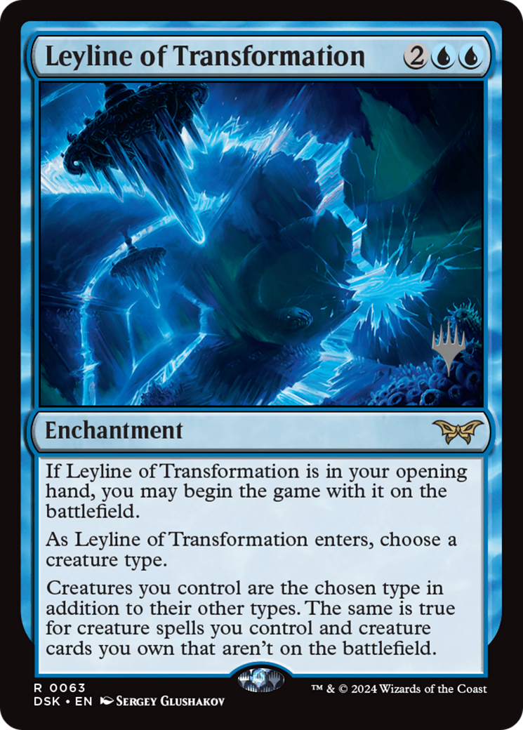 Leyline of Transformation (Promo Pack) [Duskmourn: House of Horror Promos] Foil