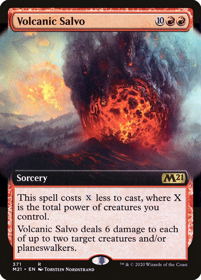 Volcanic Salvo (Extended Art) [Core Set 2021] Foil
