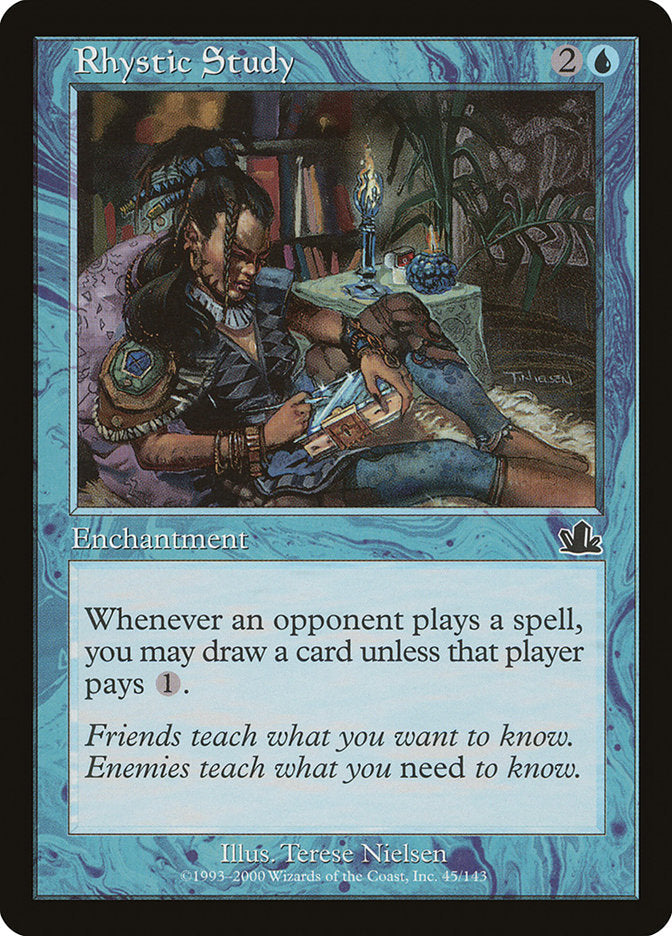 Rhystic Study [Prophecy] Foil