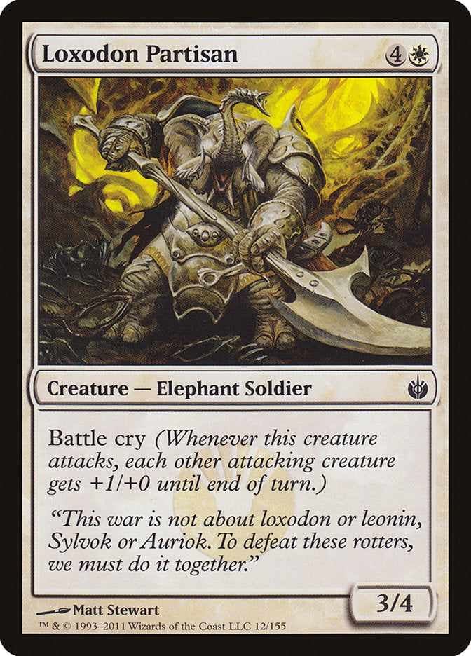 Loxodon Partisan [Mirrodin Besieged] Foil
