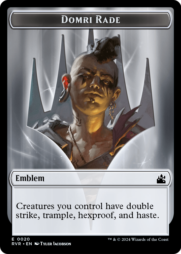 Domri Rade Emblem  [Ravnica Remastered Tokens] Foil