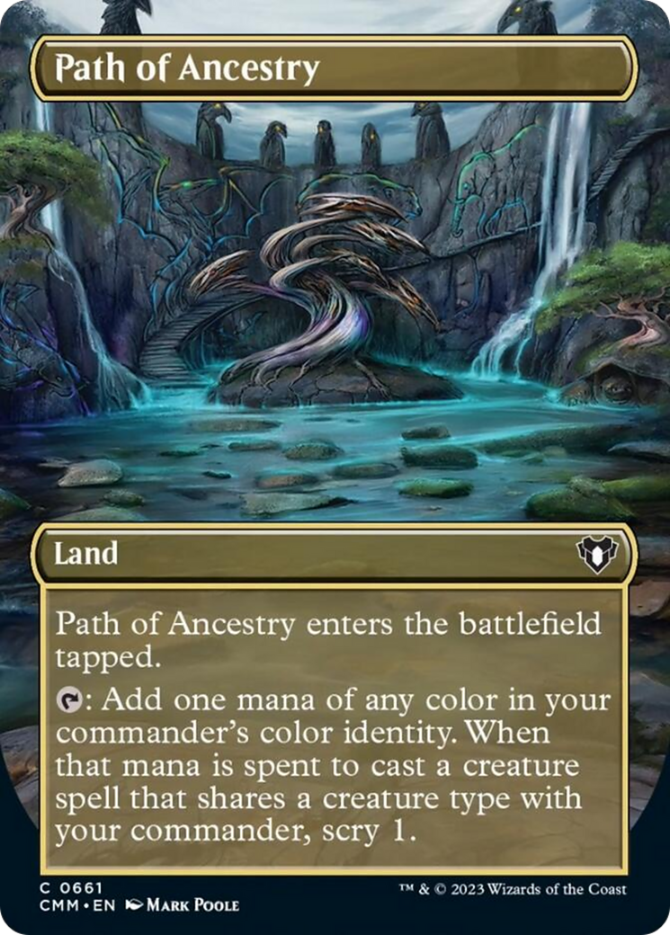 Path of Ancestry (Borderless Alternate Art) [Commander Masters] Foil