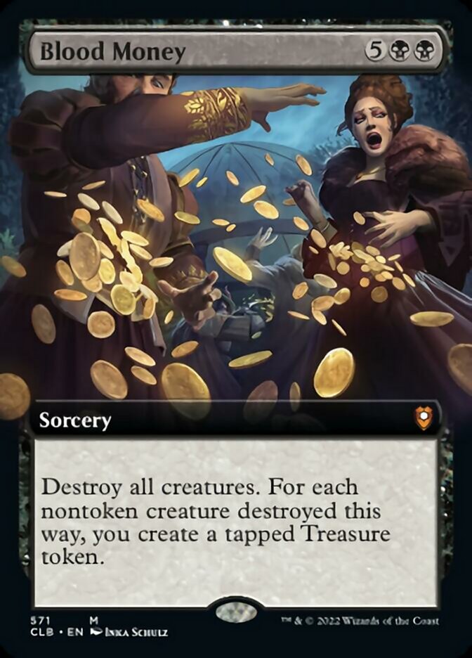 Blood Money (Extended Art) [Commander Legends: Battle for Baldur's Gate] Foil