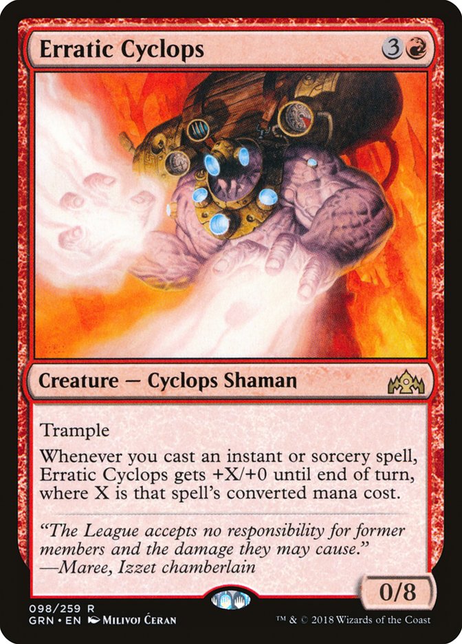 Erratic Cyclops [Guilds of Ravnica] Foil