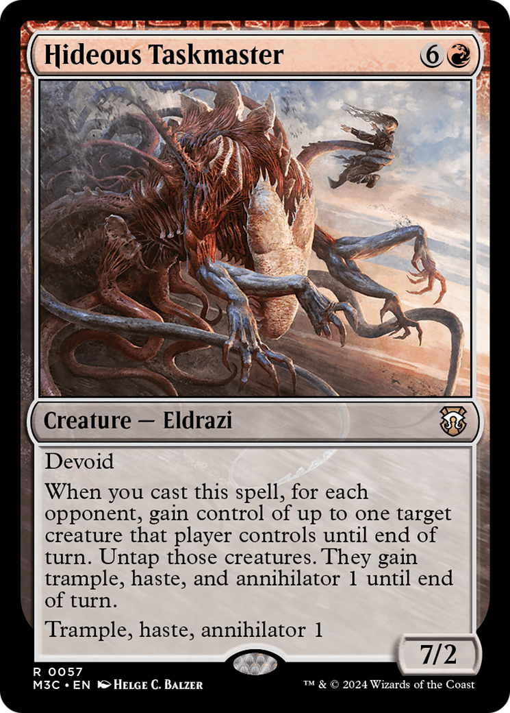 Hideous Taskmaster  [Modern Horizons 3 Commander]: (devoid)