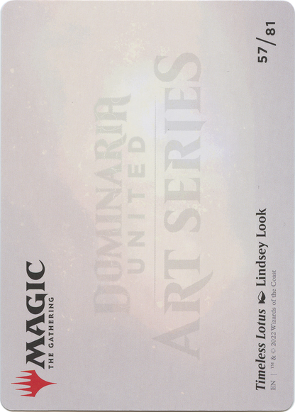 Timeless Lotus // Timeless Lotus  [Dominaria United Art Series] (Borderless) Foil