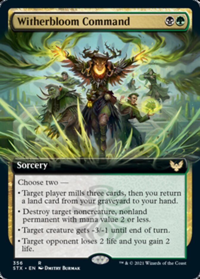 Witherbloom Command (Extended Art) [Strixhaven: School of Mages] Foil