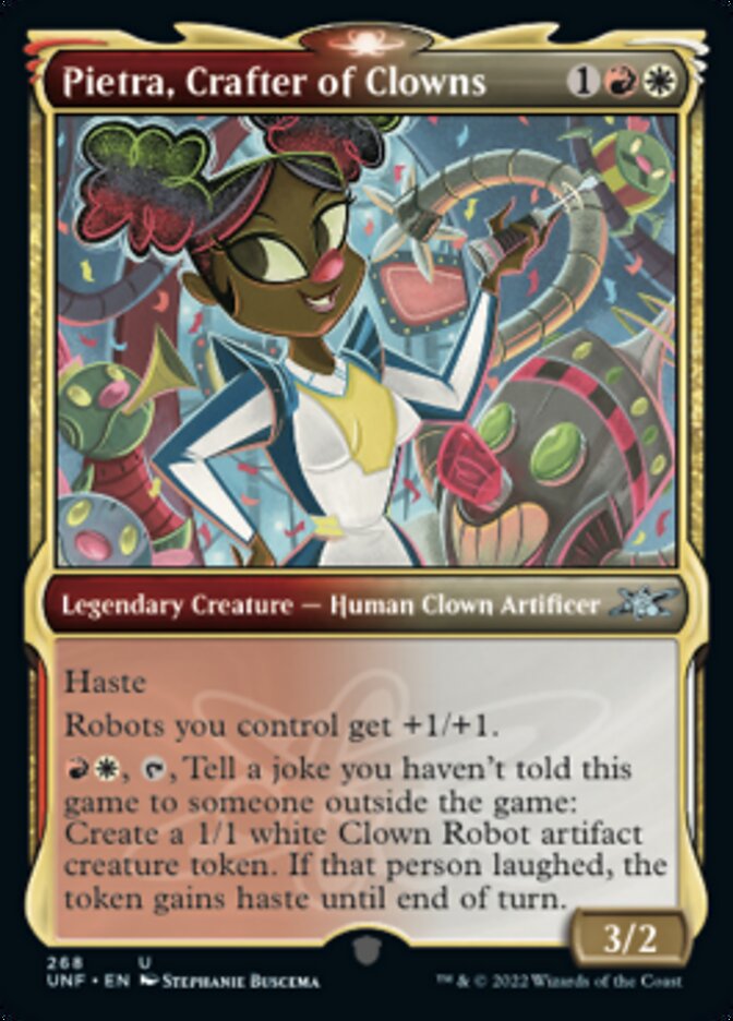 Pietra, Crafter of Clowns (Showcase) [Unfinity] Foil