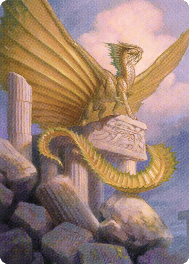 Ancient Gold Dragon // Ancient Gold Dragon  [Battle for Baldur's Gate Art Series] (Borderless)
