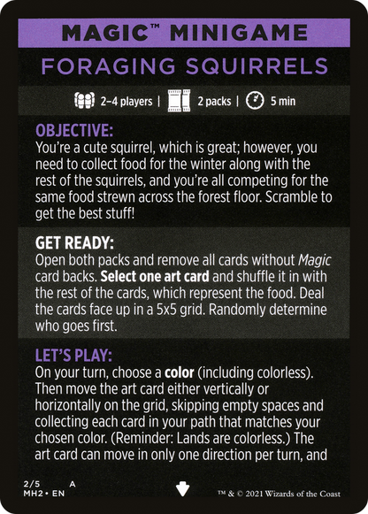 Foraging Squirrels // Foraging Squirrels (cont'd)  [Modern Horizons 2 Minigames] Foil