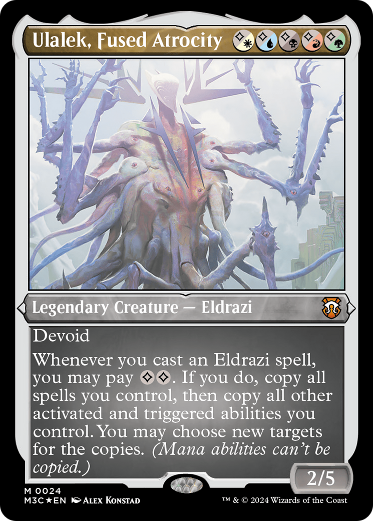 Ulalek, Fused Atrocity  [Modern Horizons 3 Commander] Etched Foil