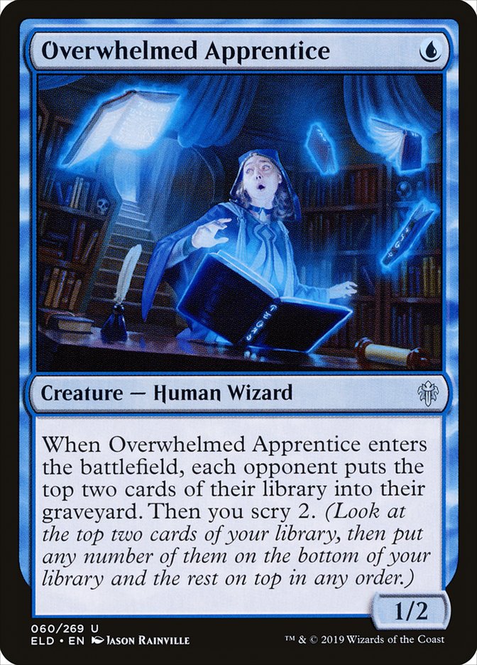 Overwhelmed Apprentice [Throne of Eldraine] Foil