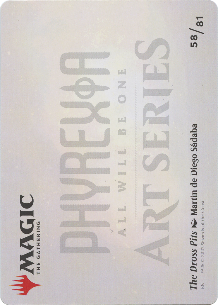 The Dross Pits // The Dross Pits  [Phyrexia: All Will Be One Art Series] (Borderless)