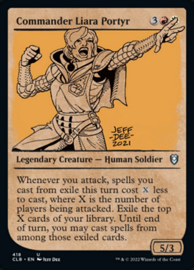 Commander Liara Portyr (Showcase) [Commander Legends: Battle for Baldur's Gate] Foil