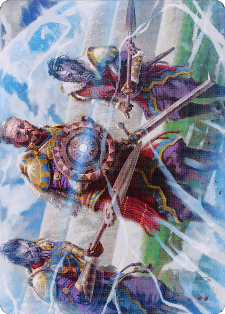 Argivian Phalanx // Argivian Phalanx  [Dominaria United Art Series] (Borderless) Foil