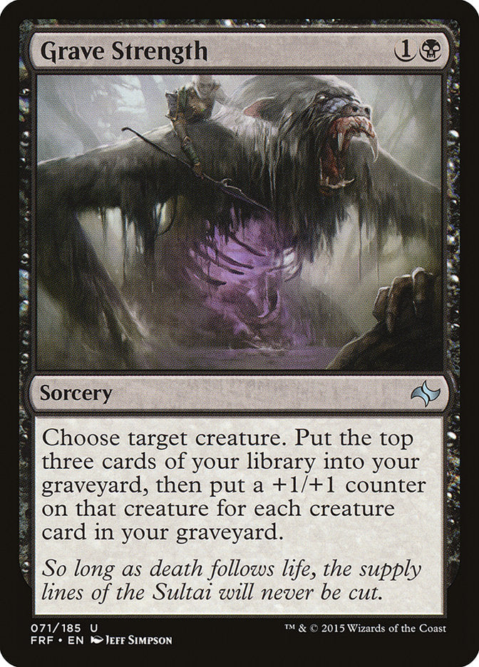 Grave Strength [Fate Reforged] Foil