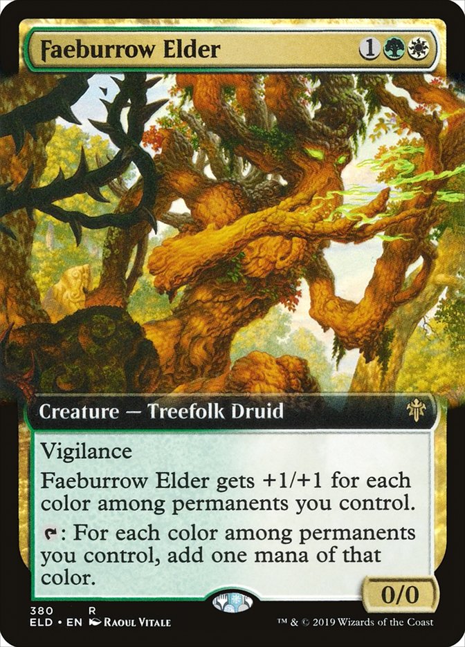 Faeburrow Elder (Extended Art) [Throne of Eldraine] Foil