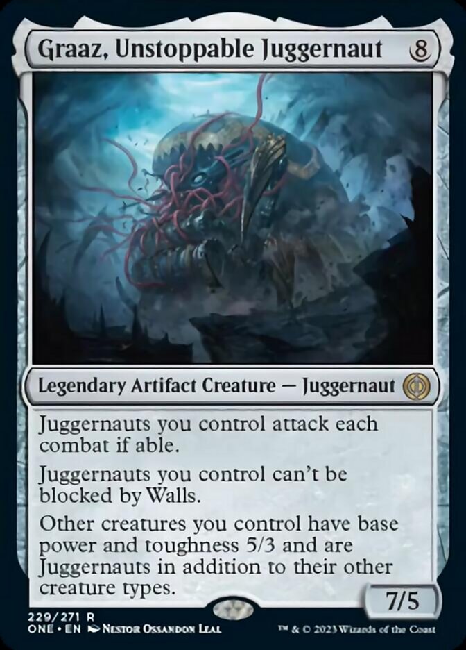 Graaz, Unstoppable Juggernaut [Phyrexia: All Will Be One] Foil