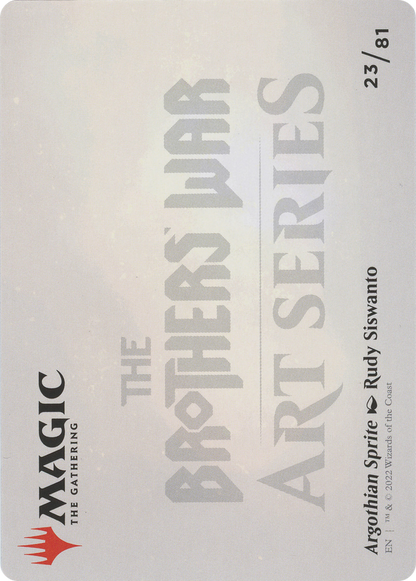 Argothian Sprite // Argothian Sprite  [The Brothers' War Art Series] (Borderless) Foil