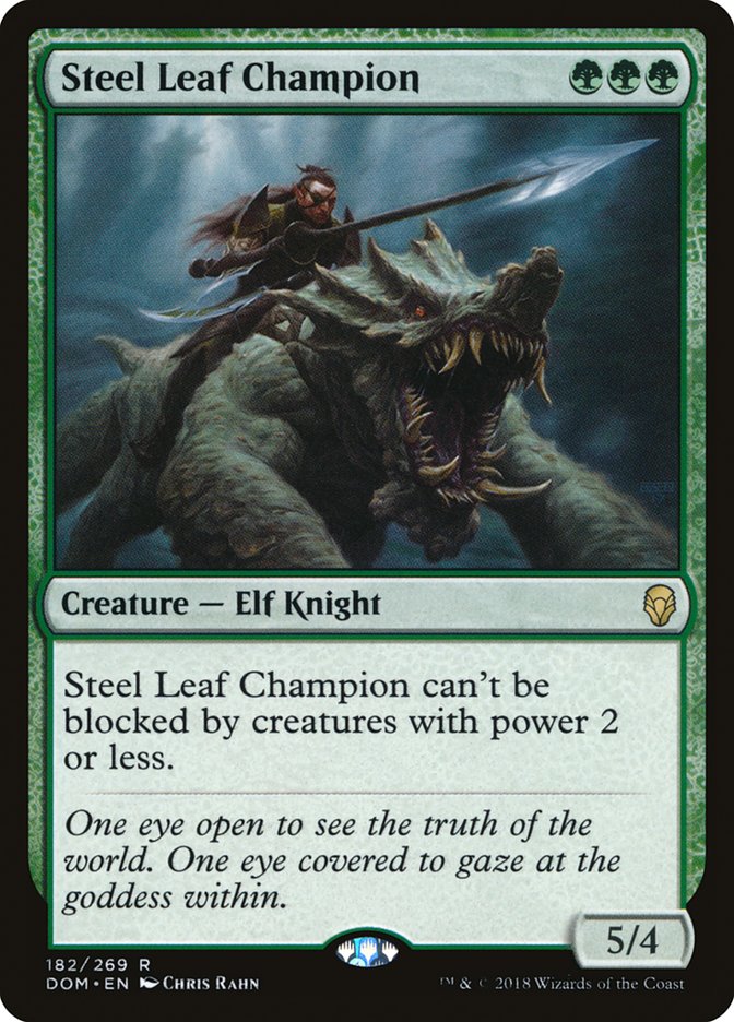 Steel Leaf Champion [Dominaria] Foil