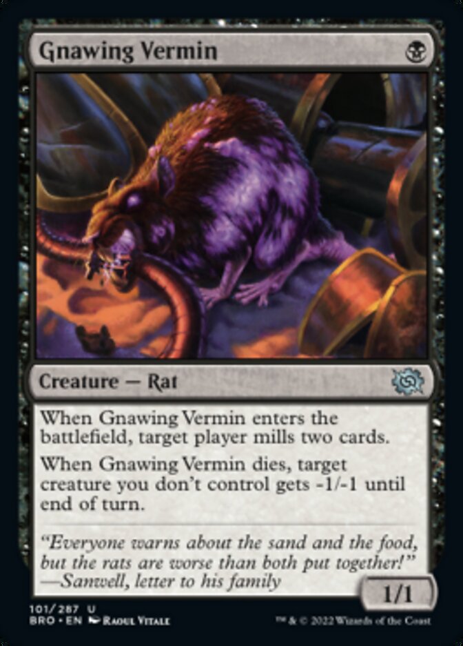 Gnawing Vermin [The Brothers' War] Foil