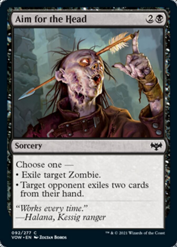 Aim for the Head [Innistrad: Crimson Vow] Foil