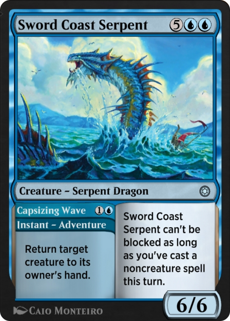 Sword Coast Serpent // Capsizing Wave  [Alchemy Horizons: Baldur's Gate]