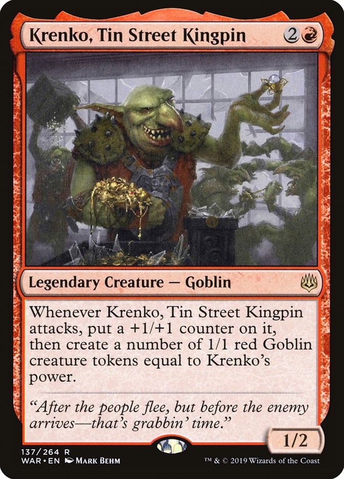 Krenko, Tin Street Kingpin [War of the Spark] Foil