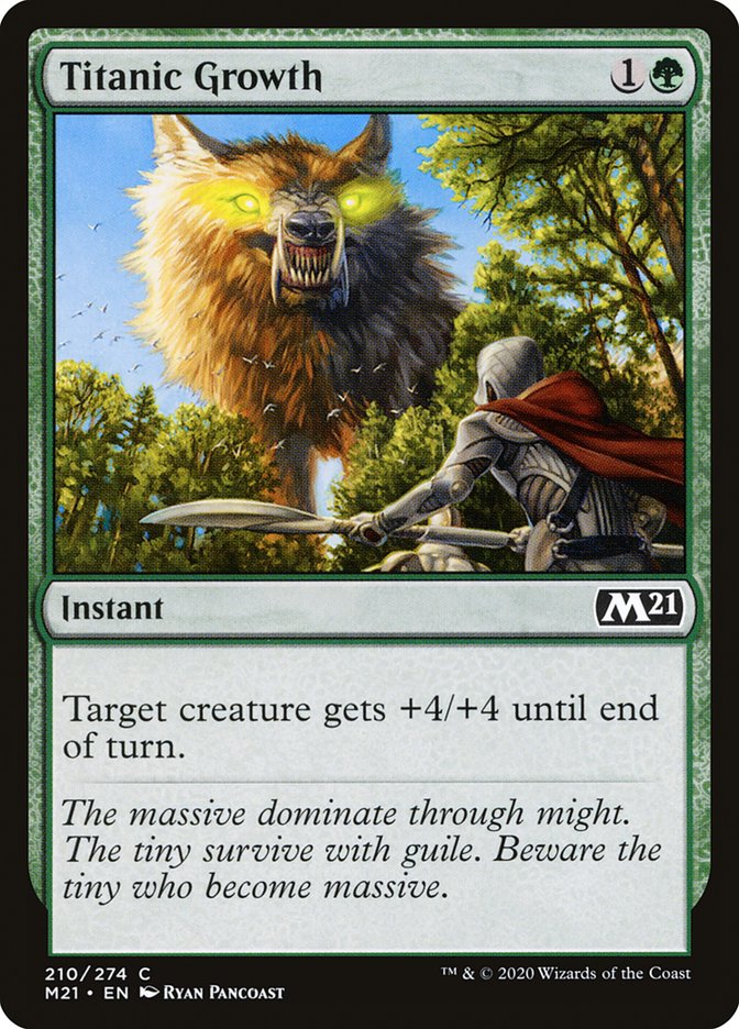 Titanic Growth [Core Set 2021] Foil