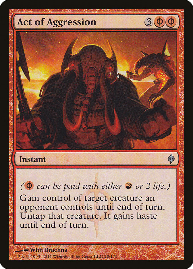 Act of Aggression [New Phyrexia] Foil