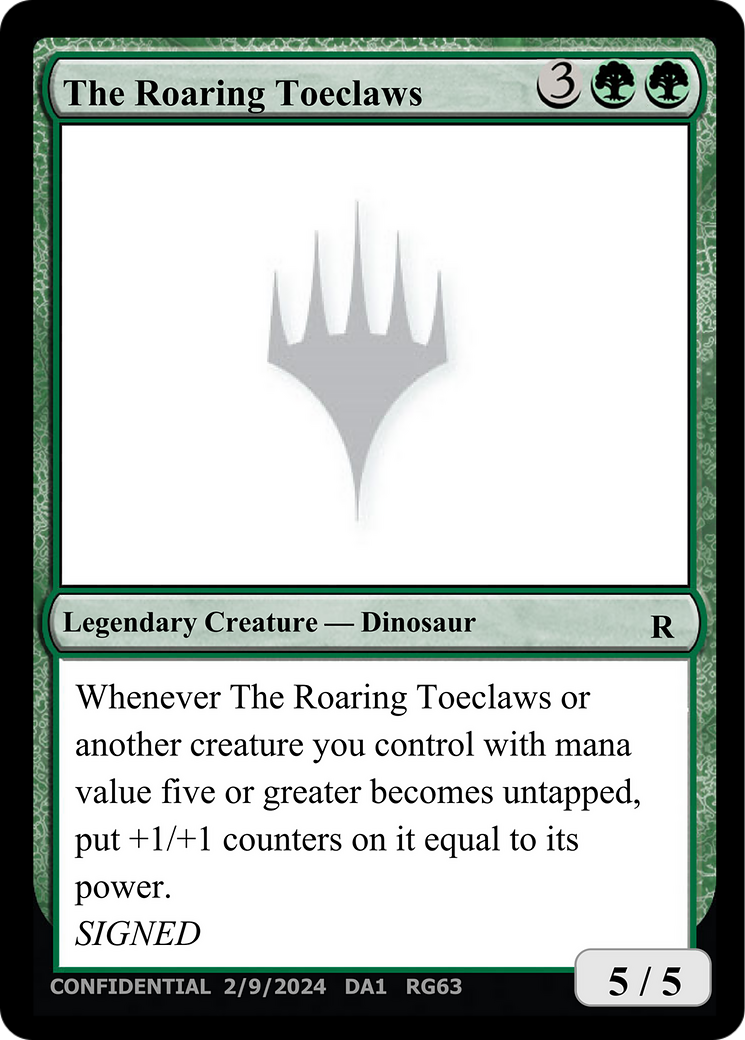 The Roaring Toeclaws  [Unknown Event]
