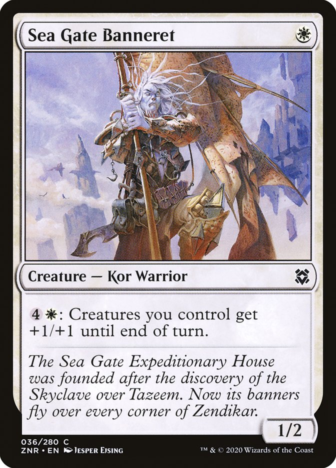 Sea Gate Banneret [Zendikar Rising] Foil