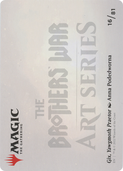 Gix, Yawgmoth Praetor // Gix, Yawgmoth Praetor  [The Brothers' War Art Series] (Borderless) Foil
