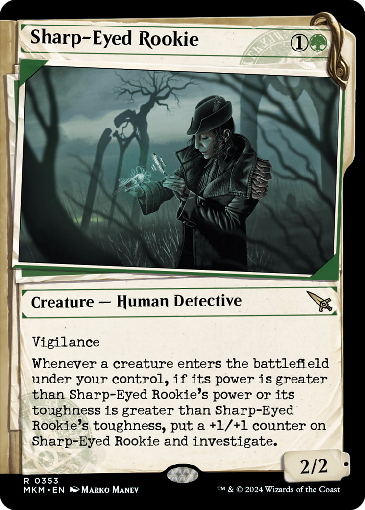 Sharp-Eyed Rookie (Showcase) [Murders at Karlov Manor] Foil