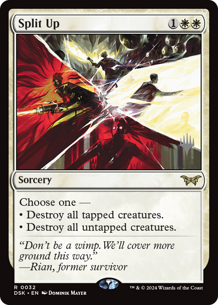 Split Up (Promo Pack) [Duskmourn: House of Horror Promos] Foil