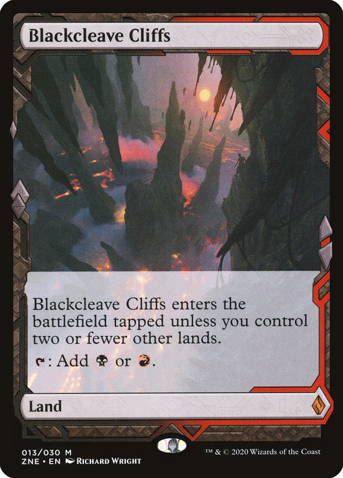 Blackcleave Cliffs (Expeditions) [Zendikar Rising Expeditions] Foil