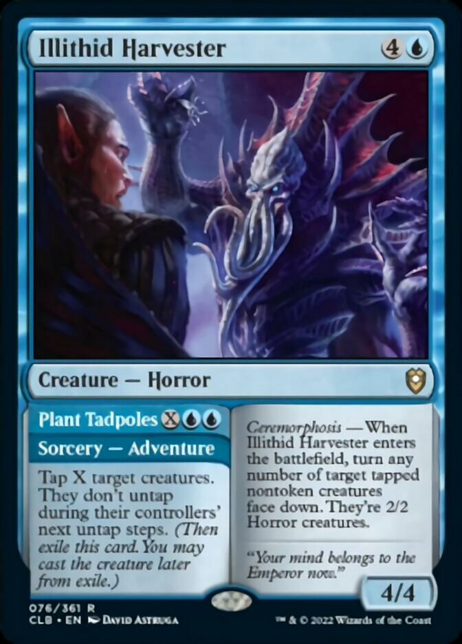 Illithid Harvester // Plant Tadpoles [Commander Legends: Battle for Baldur's Gate] Foil