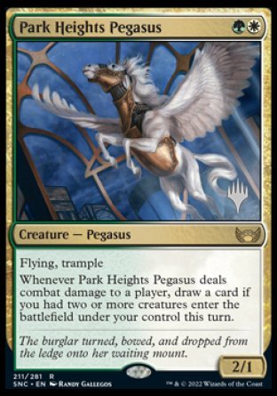 Park Heights Pegasus (Promo Pack) [Streets of New Capenna Promos] Foil