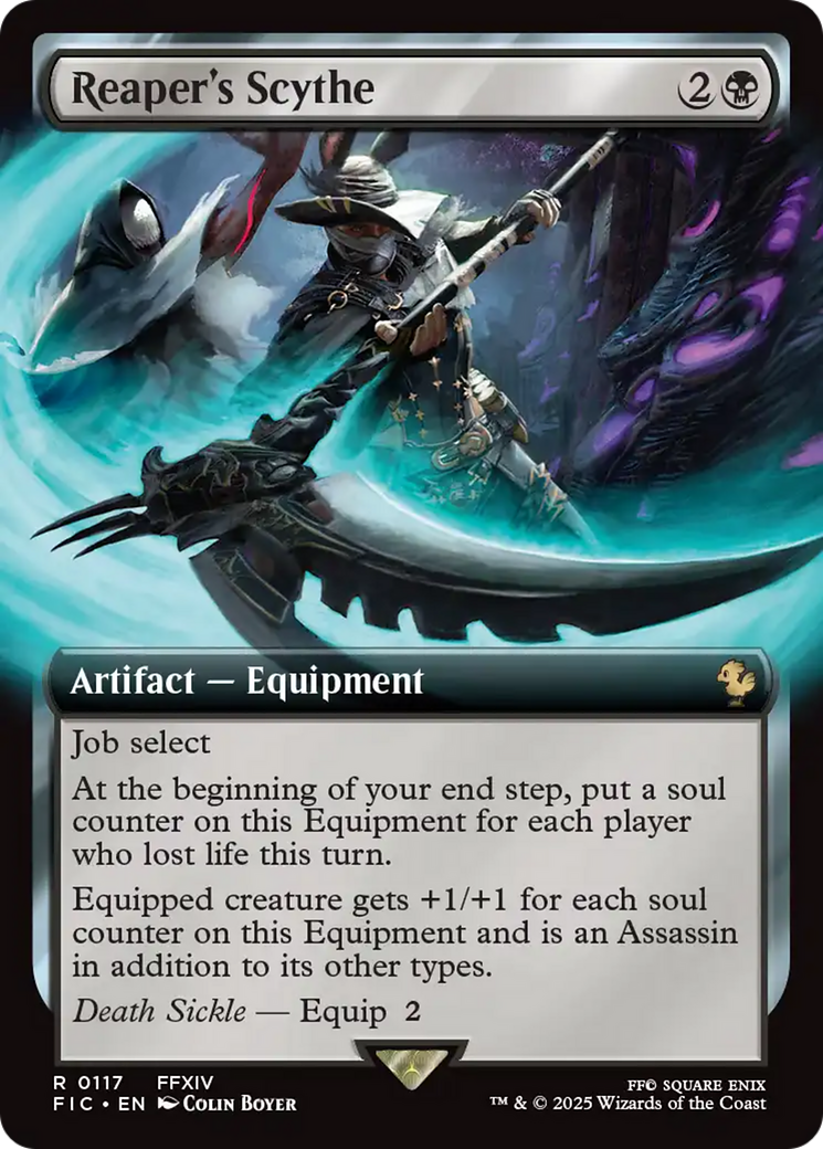 Reaper's Scythe (Extended Art) [FINAL FANTASY Commander] Foil