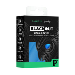 Palms Off Gaming Blackout Deck Sleeves 100pc Blue
