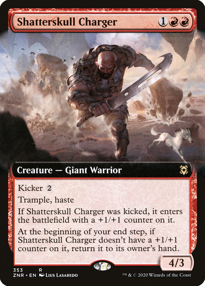 Shatterskull Charger (Extended Art) [Zendikar Rising] Foil