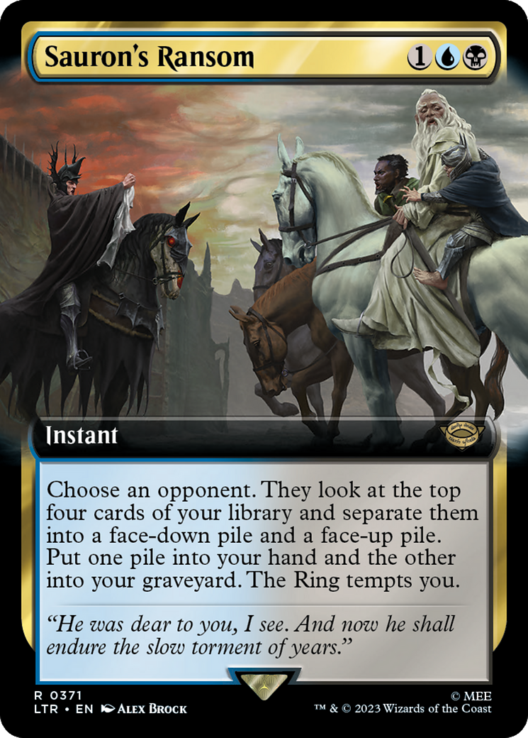 Sauron's Ransom (Extended Art) [The Lord of the Rings: Tales of Middle-Earth] Foil