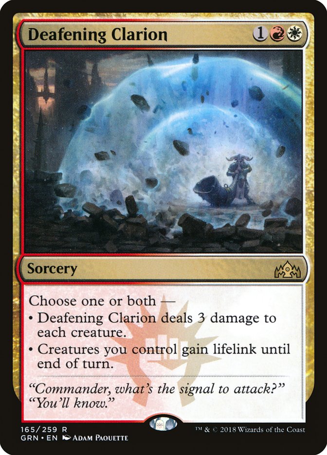 Deafening Clarion [Guilds of Ravnica] Foil