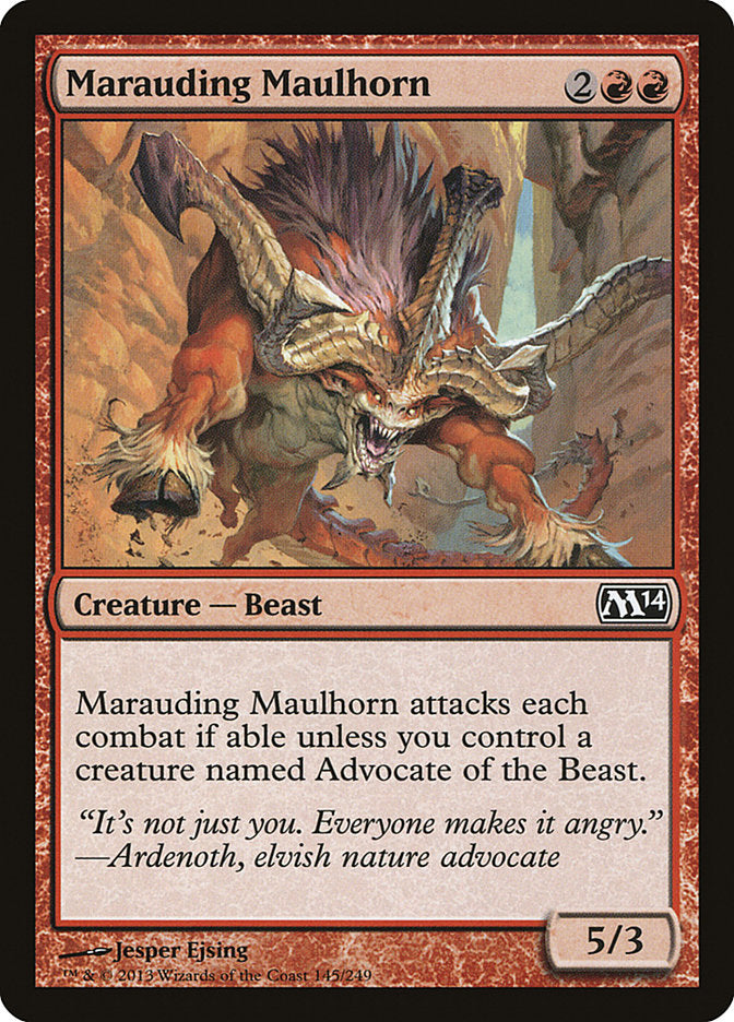 Marauding Maulhorn [Magic 2014] Foil