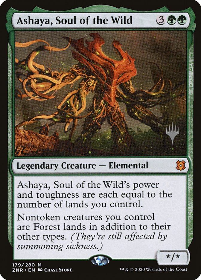 Ashaya, Soul of the Wild (Promo Pack) [Zendikar Rising Promos] Foil