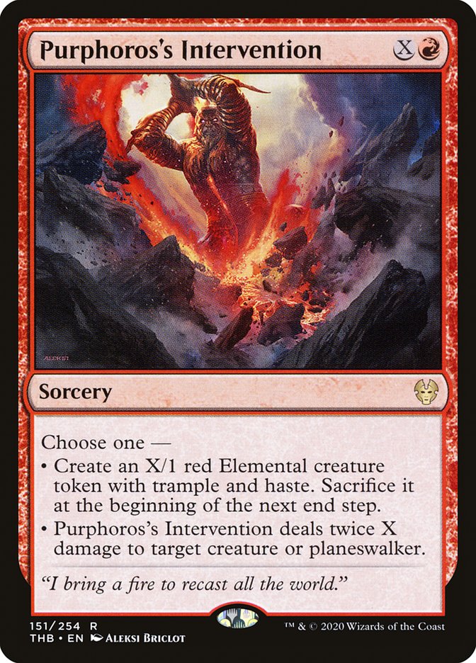 Purphoros's Intervention [Theros Beyond Death] Foil