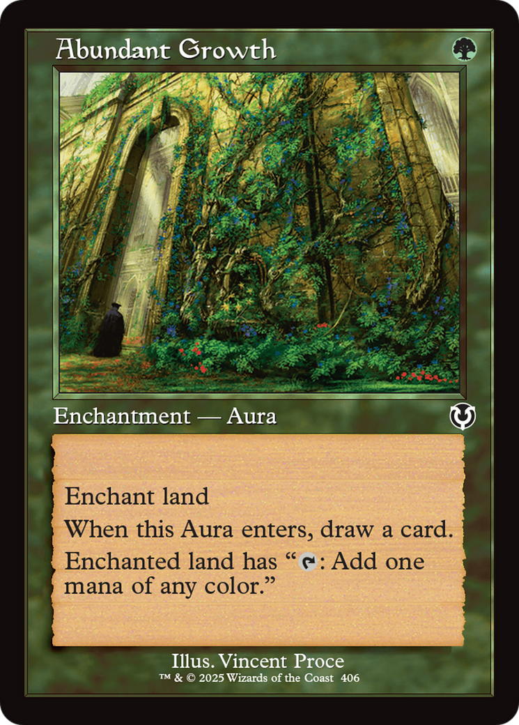 Abundant Growth (Retro Frame) [Innistrad Remastered] Foil