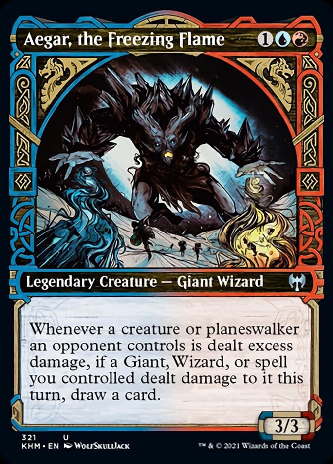 Aegar, the Freezing Flame (Showcase) [Kaldheim] Foil