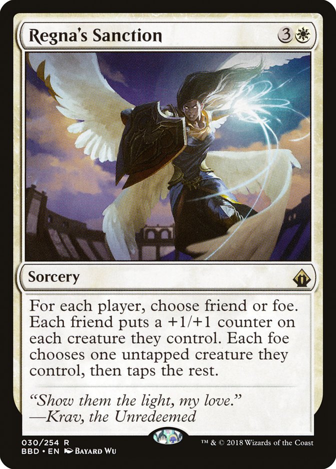 Regna's Sanction [Battlebond] Foil