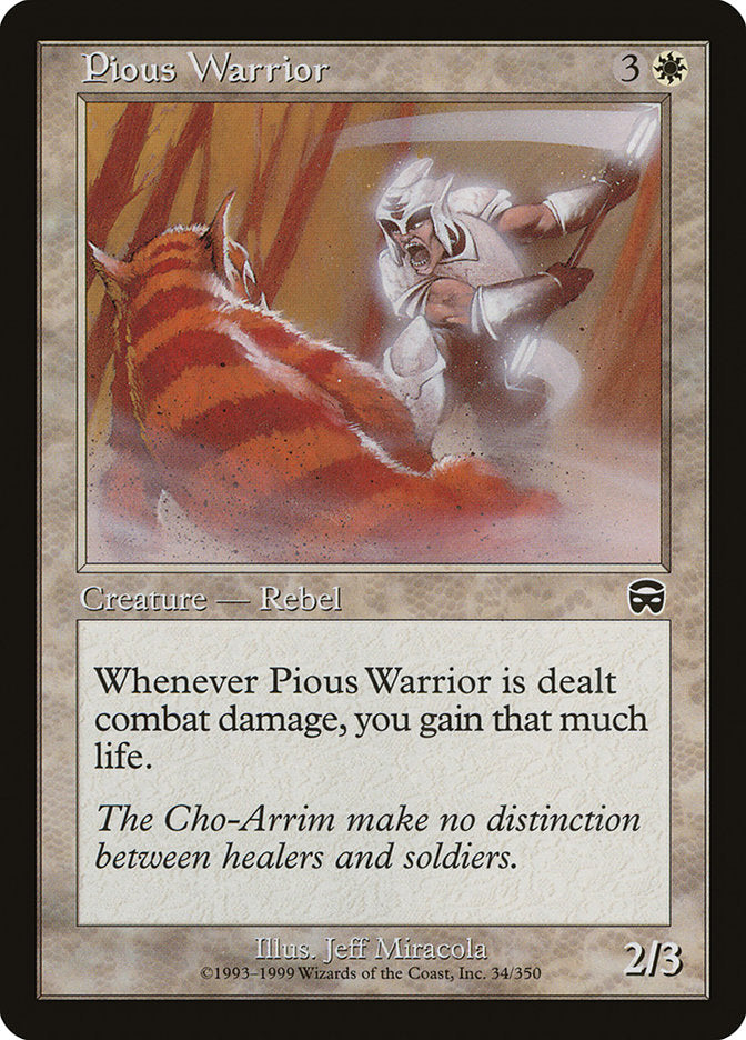 Pious Warrior [Mercadian Masques] Foil